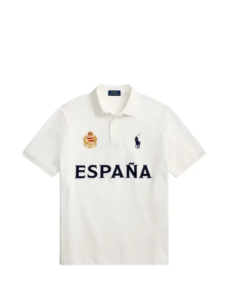 Πλεκτό polo Polo Ralph Lauren με σχέδιο με λαιμόκοψη v πράσινο