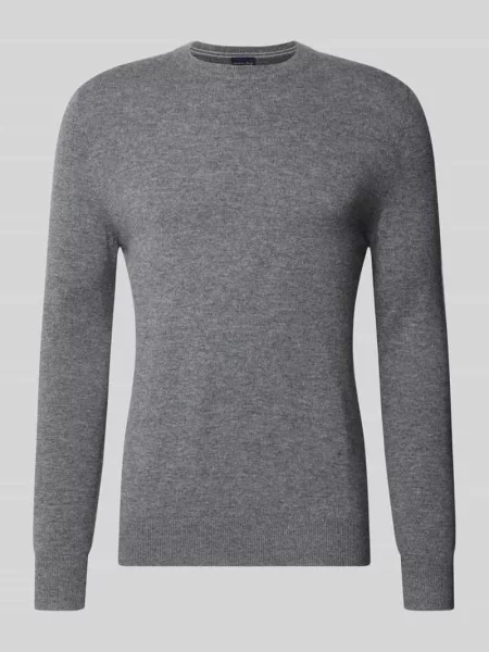 Sweter z dzianiny z mieszanka wełny i kaszmiru o kroju regular fit Christian Berg Men