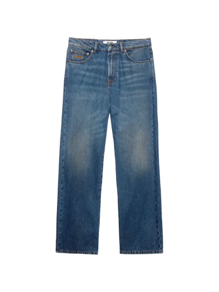 Kalhoty Msgm s autogramem modré