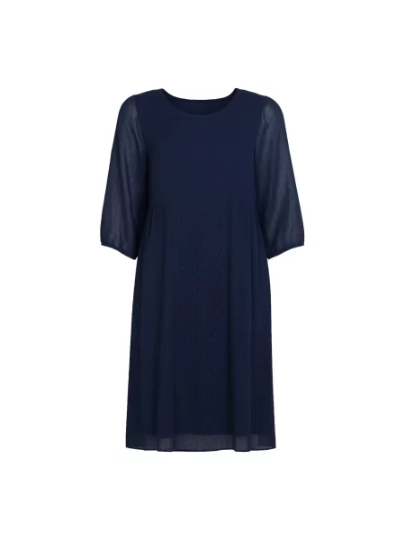 Sukienka 2-biz w grochy niebieska