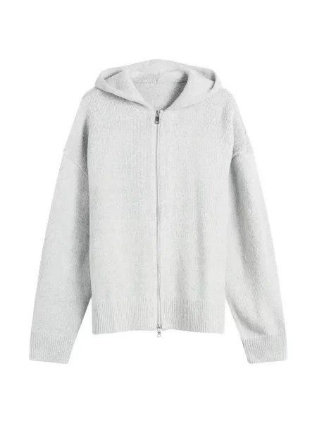 Dzianinowa bluza z kapturem Mki szara