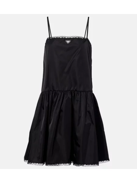 Rochie Prada din dantelă negru