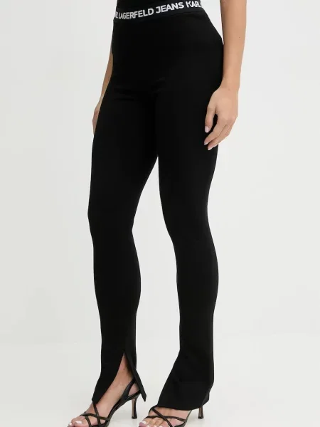 KARL LAGERFELD JEANS Leggings Milano / alb negru