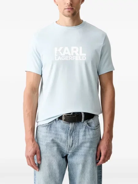 Tricou Karl Lagerfeld cu imagine albastru