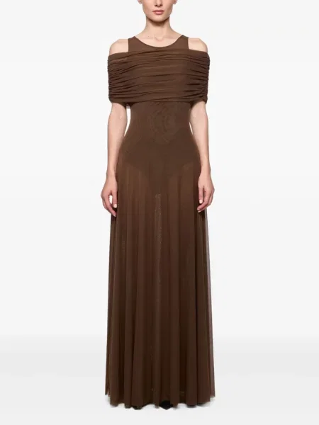 Rochie maxi Atu Body Couture de costum maro