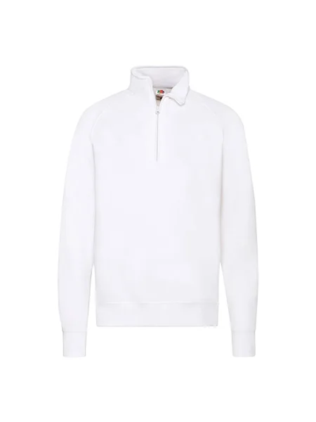 Majica s kapuljačom na patentni zatvarač Fruit Of The Loom bijela