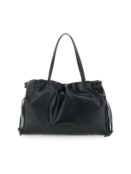 Shopperka Tory Burch ze sznurkiem czarna