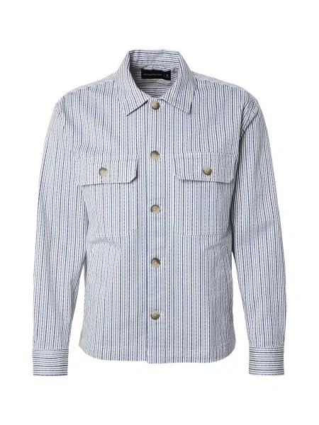 Abercrombie & Fitch Srajca modra / golobje modra bela