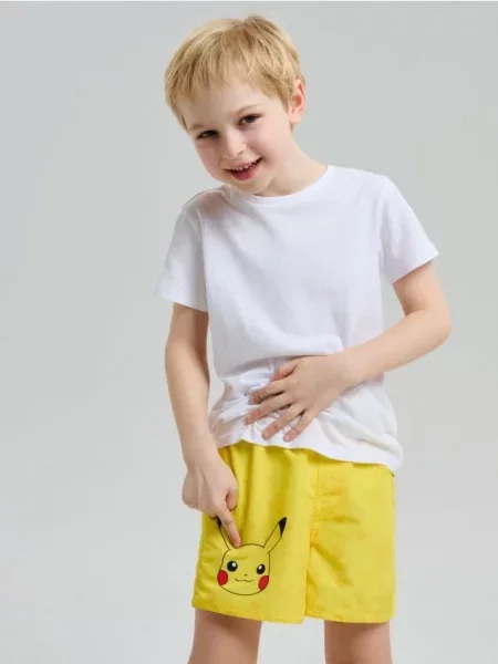 Sinsay Koupací kraťasy Pokémon žlutá