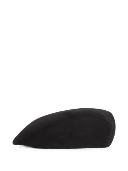 Căciulă Jacquemus cu broderie fără toc negru