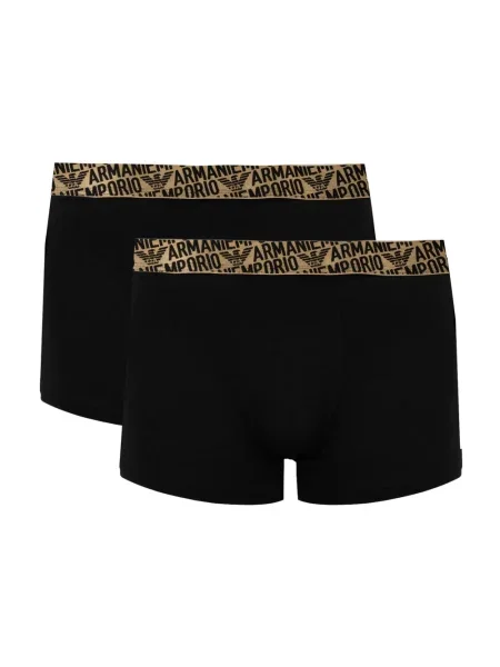 Bokserki Emporio Armani Underwear z paskiem czarne