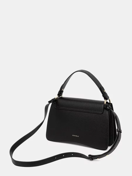 Torebka crossbody Coccinelle skórzana czarna