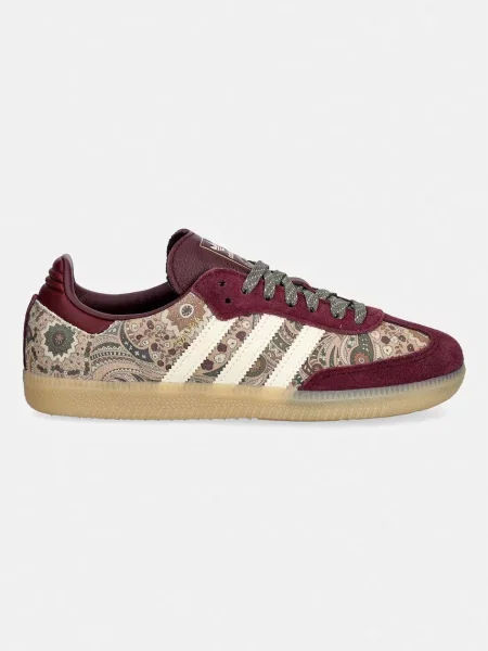 Sneakers adidas x Liberty London Samba OG Maroon/ Warm Vanilla/ Olive Strata EUR 35 ελιά