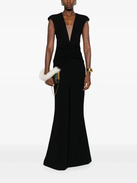 Rochie Silk Love & Lace de mătase de costum negru