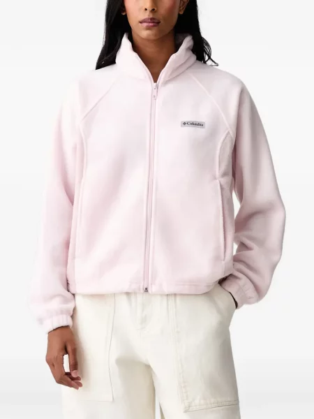 Fleecový svetr Columbia Sportswear růžový