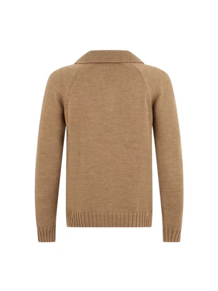 Sweter Zanone wełniany beżowy