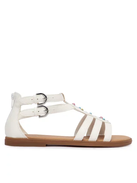 Σανδάλια Geox Jr Sandal Karly D λευκό