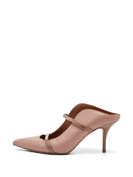 Papuci tip mules Malone Souliers cu vârf ascuţit roz