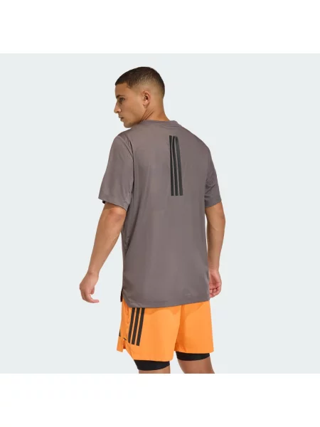 KOSZULKA PrimeLift 3 STRIPES szara