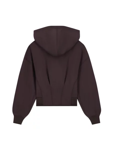 Bluza Armani Exchange o skróconej długości brązowa