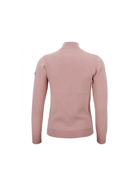 Sweter z golfem zapinany na Peak Mountain Acharlito różowy