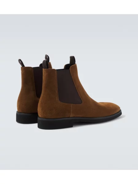 Botine chelsea Tom Ford din piele de căprioară maro