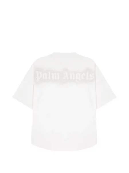Tricou Palm Angels cu autograf alb