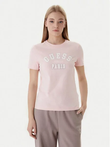 Guess T-Shirt ροζ