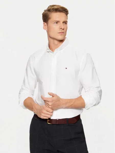 Tommy Hilfiger Košile Solid Heritage bílá