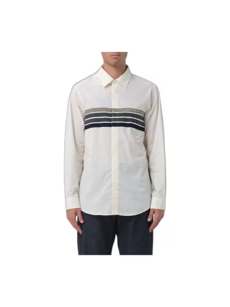 Koszula Armani Exchange beżowa