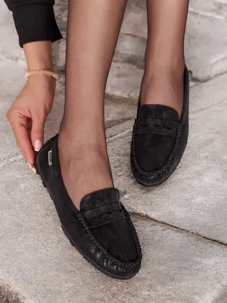 Mocasini Resti negru