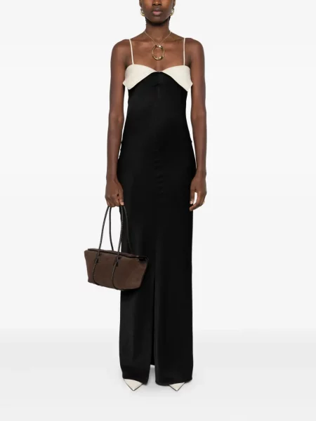 Rochie maxi Nanushka de costum negru