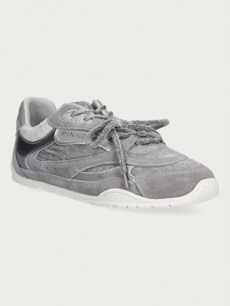Pinko Sneakers Yulia 01 | piele întoarsă gri