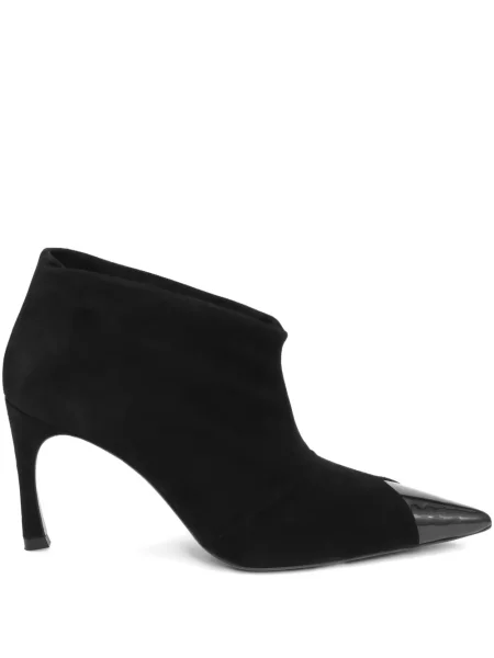 Botine Rotate Birger Christensen din piele de căprioară negru