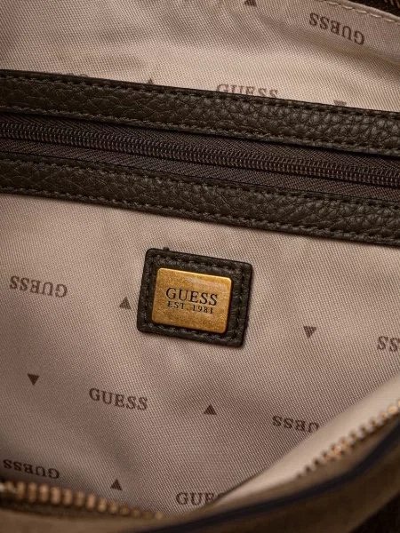 Замшевая сумка хобо Guess