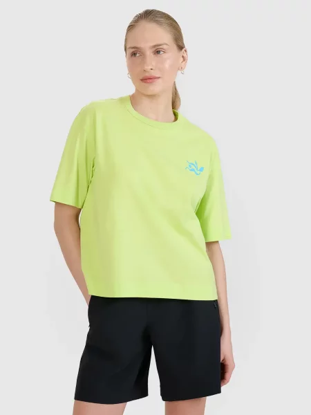 4F t-shirt koszulka L zielona