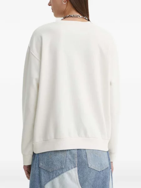 Skinny svetr Levi's s potiskem s kulatým výstřihem modrý