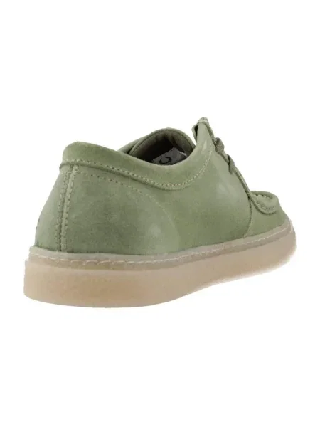 Pantofi Fred Perry din piele de căprioară verde