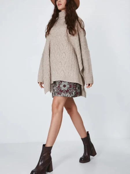 Кожени боти Medicine с дебел кафяво