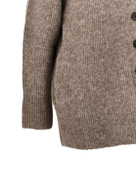 Megztas kardiganas Emporio Armani ruda