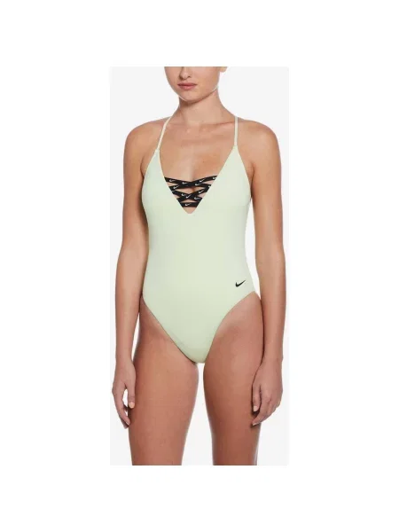 Strój kąpielowy Nike Swim Icon Crossback One Piece jasny XS zielony