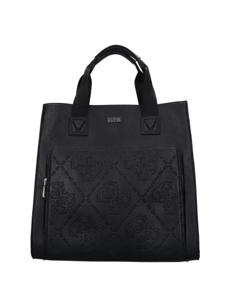 Torba Guess skórzana czarna