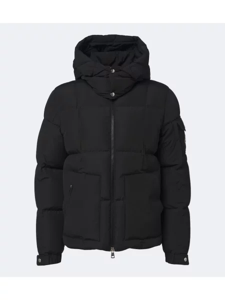 Geacă cu puf Moncler cu glugă negru