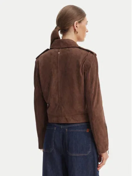 Armani Exchange Odinė striukė ruda