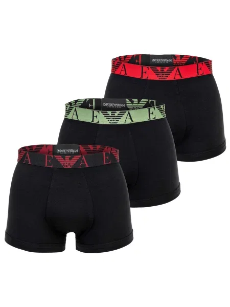 Emporio Armani Boxeralsók kiwi / bordó / vérvörös fekete