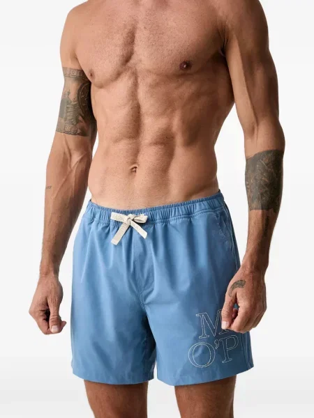 Slip de baie Marc O'polo cu broderie albastru