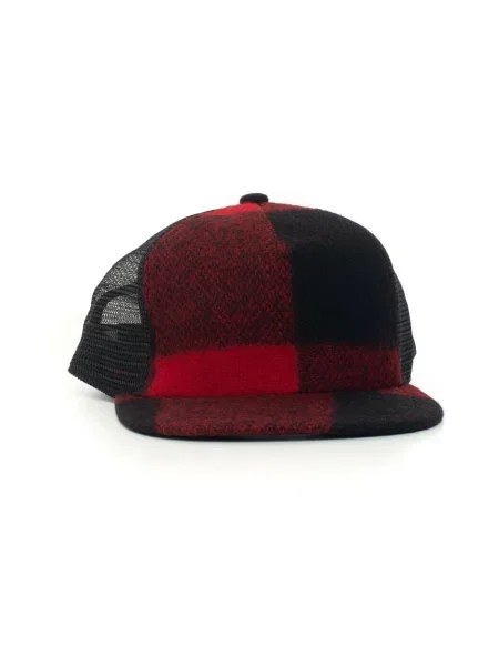 Czapka z daszkiem Woolrich wełniana czerwona