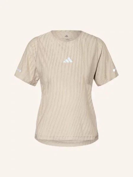 Adidas Běžecké Tričko béžová bílá