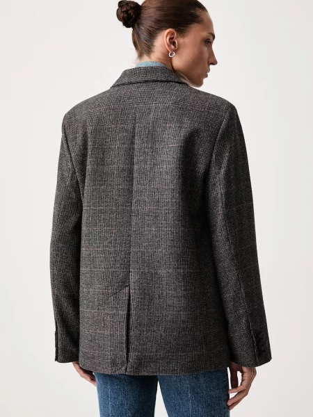 Levi's marynarka jednorzędowa z dodatkiem wełny LUNA RELAXED szara