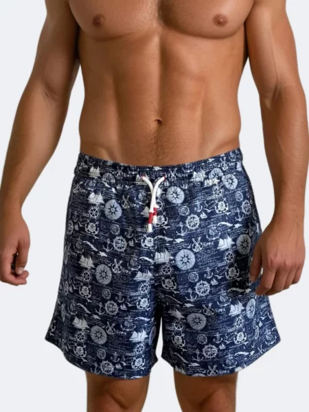 Line One Plavecké šortky Line One Badehose für Herren námořnická modř